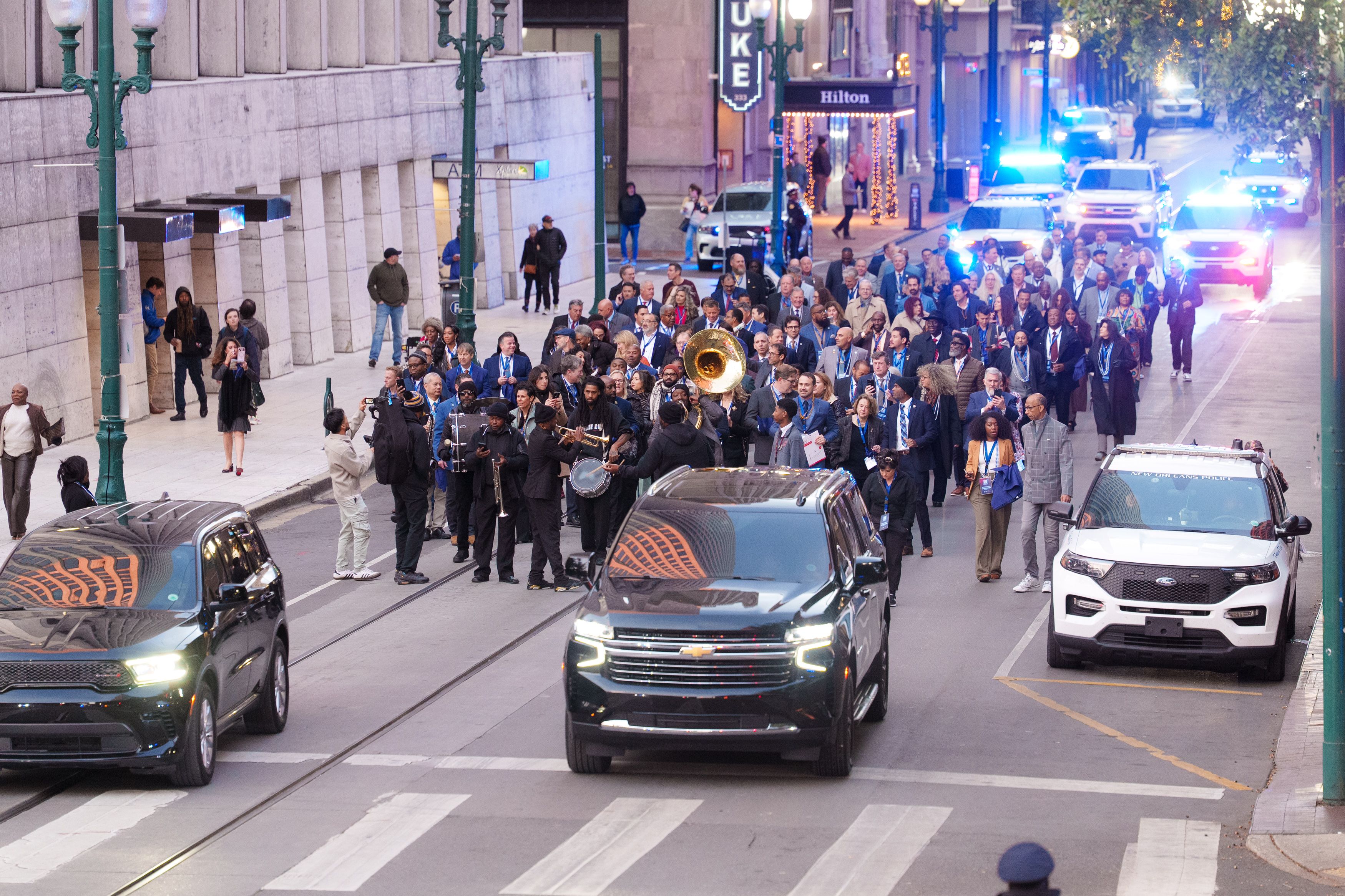 Notoriously under-staffed New Orleans Police Department assigned 84 officers to protect a pro-Israel group last month.